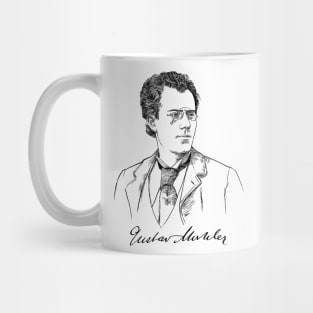 Gustav Mahler, Austrian composer, conductor. Music Mug
